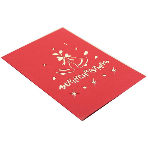 Pop-up Card _ Merry Christmas Red Bell Arch